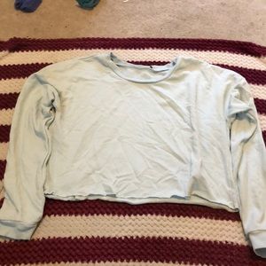 long sleeve crop top